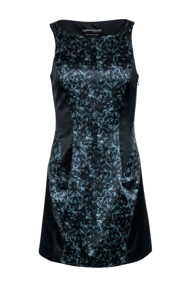 Current Boutique-All Saints - Black & Green Marble Print "Heidi" Dress Sz 6