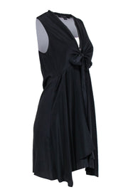 Current Boutique-All Saints - Black Sleeveless Layered Zip-Front Dress w/ Tie Sz 4