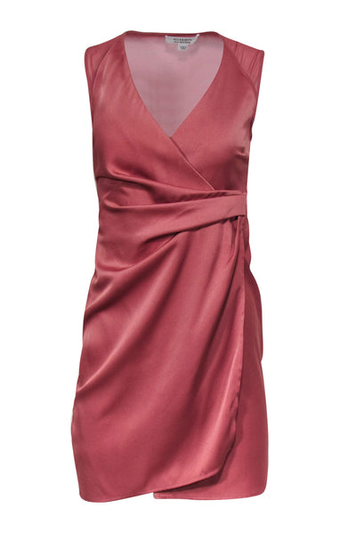 Current Boutique-All Saints - Dusty Rose Sleeveless Wrap Dress Sz 2