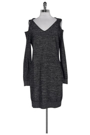Current Boutique-All Saints - Heathered Grey Cold Shoulder Dress Sz L