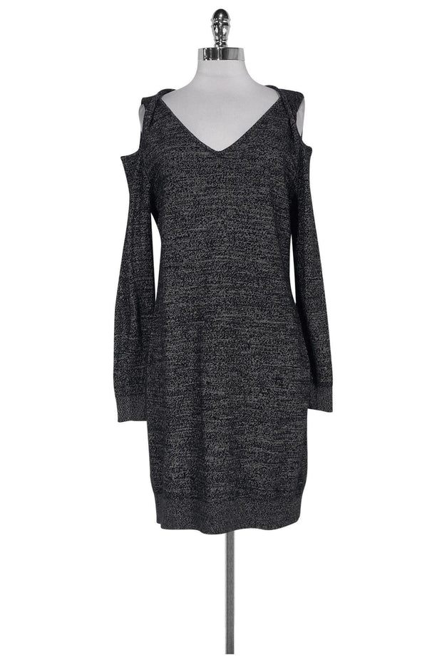 Current Boutique-All Saints - Heathered Grey Cold Shoulder Dress Sz L