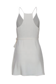 Current Boutique-Amanda Uprichard - Cream Wrap Plunge Mini Dress Sz S