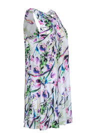 Current Boutique-Amanda Uprichard - White & Multicolor Floral Print Mini Dress Sz M