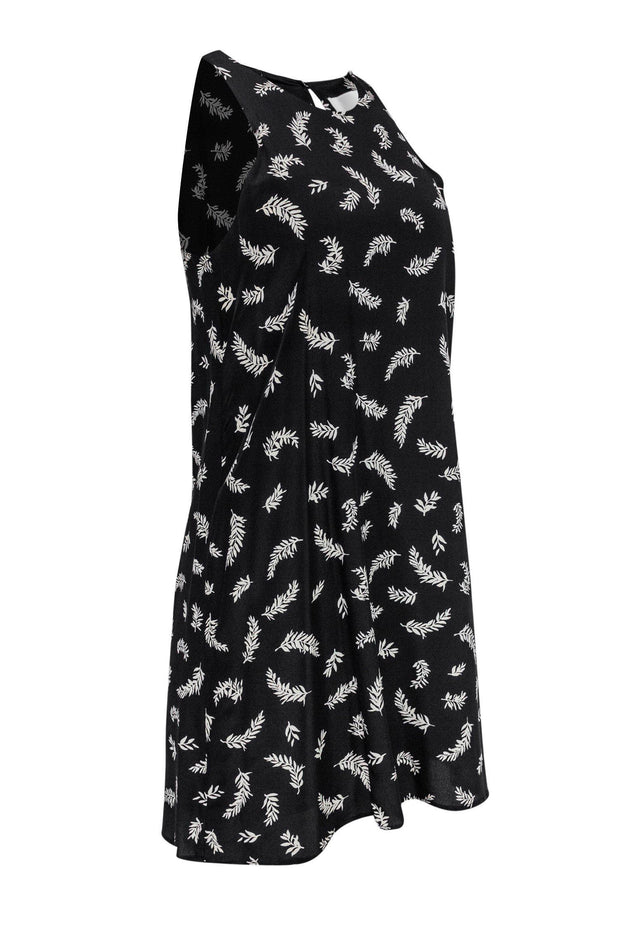 Current Boutique-Amour Vert - Black Printed Shift Dress Sz XS