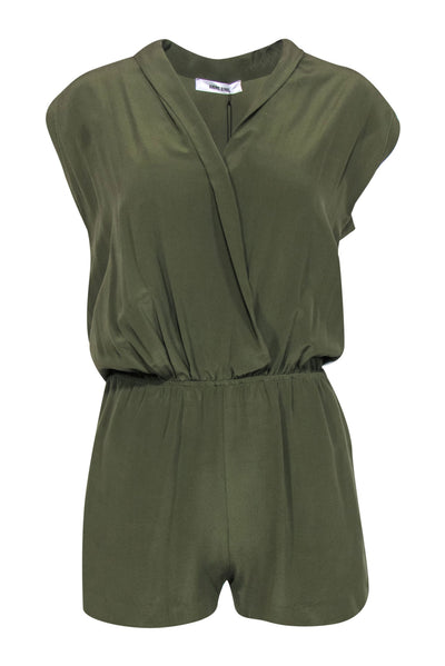 Current Boutique-Anine Bing - Olive Sleeveless Silk Romper Sz XS