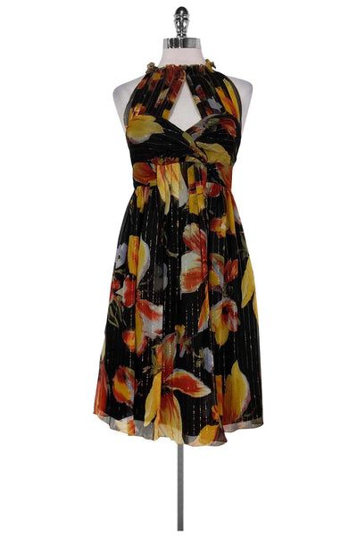 Current Boutique-Anna Sui - Floral Dress w/ Open Back Sz 0