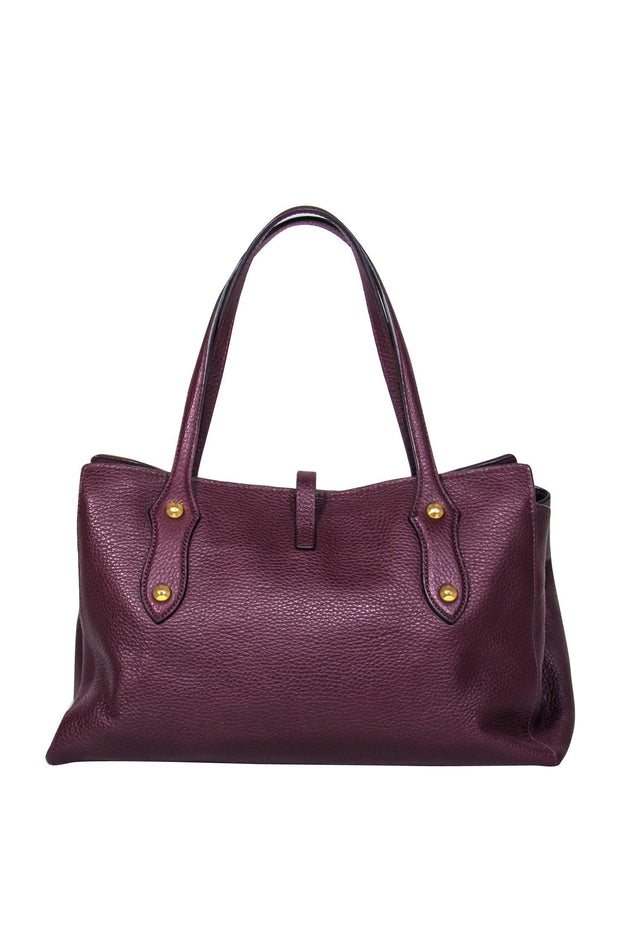 Current Boutique-Annabel Ingall - Oxblood Leather Convertible Mini Tote Bag
