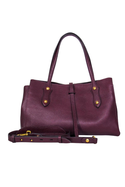 Current Boutique-Annabel Ingall - Oxblood Leather Convertible Mini Tote Bag