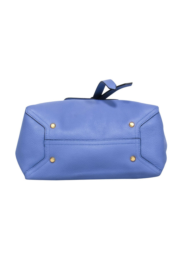 Current Boutique-Annabel Ingall - Periwinkle Leather Convertible Satchel