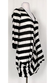 Current Boutique-Anne Fontaine - Black & White Striped Tunic Sz 4