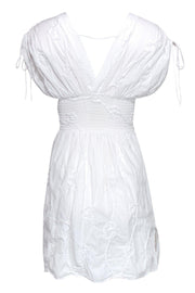 Current Boutique-Anne Fontaine - White Floral Embroidery Cotton Sundress Sz 2