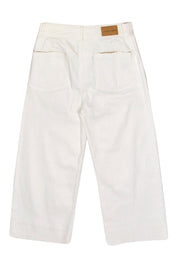 Current Boutique-Apiece Apart - White High Waisted Wide Leg Jeans Sz 8