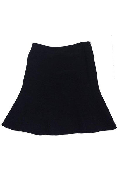 Current Boutique-Armani Collezioni - Black Flared Skirt Sz 8