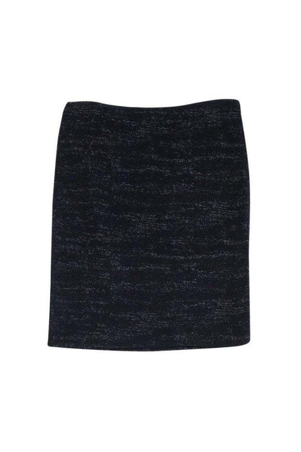 Current Boutique-Armani Collezioni - Black Marbled Skirt Sz 12