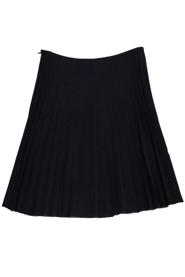 Current Boutique-Armani Collezioni - Black Pleated Skirt Sz 8