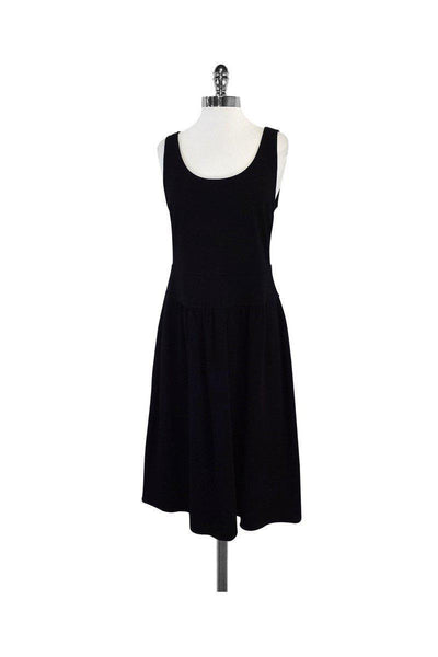 Current Boutique-Armani Collezioni - Black Sleeveless Fit & Flare Dress Sz 10