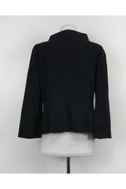Current Boutique-Armani Collezioni - Black Striped Blazer Sz 12