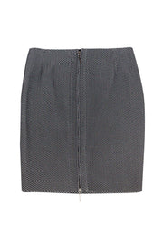 Current Boutique-Armani Collezioni - Black & White Chevron Pencil Skirt Sz 8