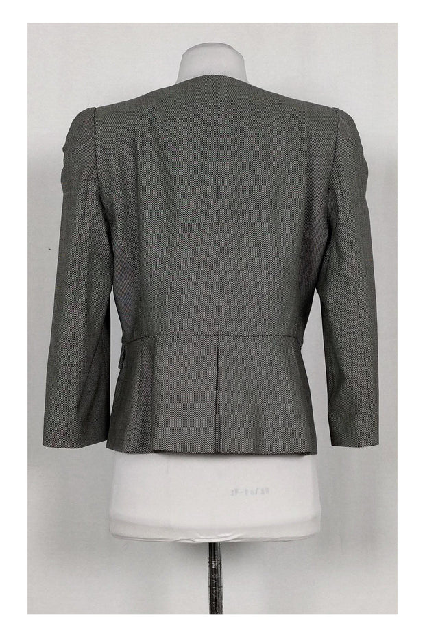 Current Boutique-Armani Collezioni - Black & White Patterned Blazer Sz 10