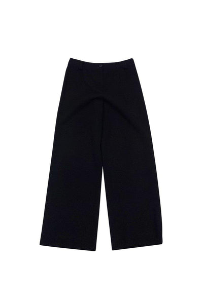 Current Boutique-Armani Collezioni - Black Wide Leg Trousers Sz 4