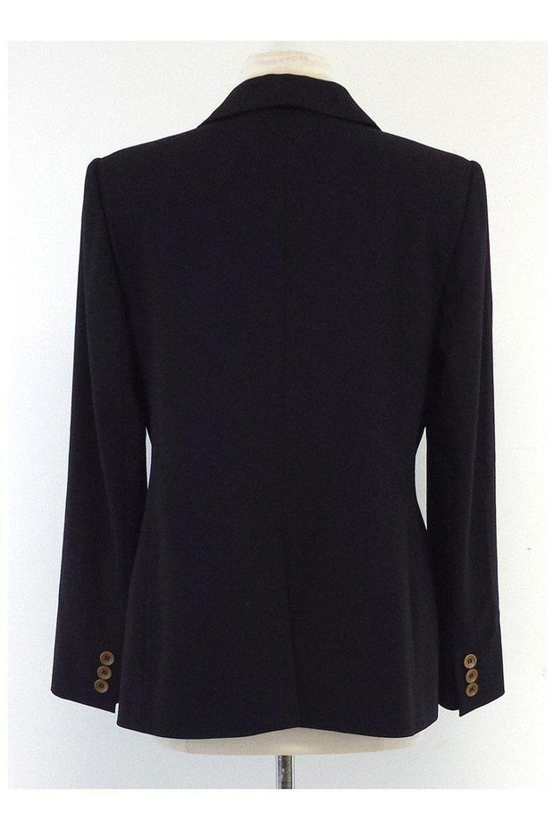 Current Boutique-Armani Collezioni - Black Wool Blazer Sz 10