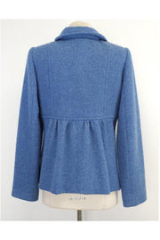 Current Boutique-Armani Collezioni - Blue Wool Coat Sz 10