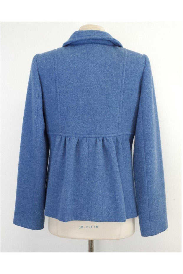 Current Boutique-Armani Collezioni - Blue Wool Coat Sz 10