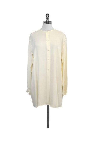 Current Boutique-Armani Collezioni - Cream Long Sleeve Tunic Sz 6