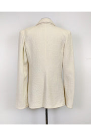 Current Boutique-Armani Collezioni - Cream Textured Jacket Sz 14