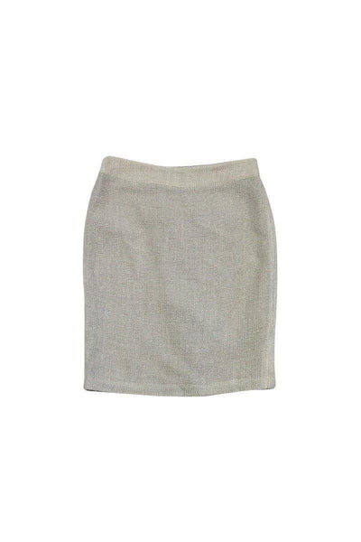 Current Boutique-Armani Collezioni - Cream Tweed Skirt Sz 6