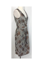 Current Boutique-Armani Collezioni - Floral Print V neck Dress Sz 6