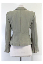 Current Boutique-Armani Collezioni - Grey & Black Cotton Jacket Sz 6