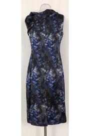 Current Boutique-Armani Collezioni - Grey & Blue Speckled Dress Sz 8