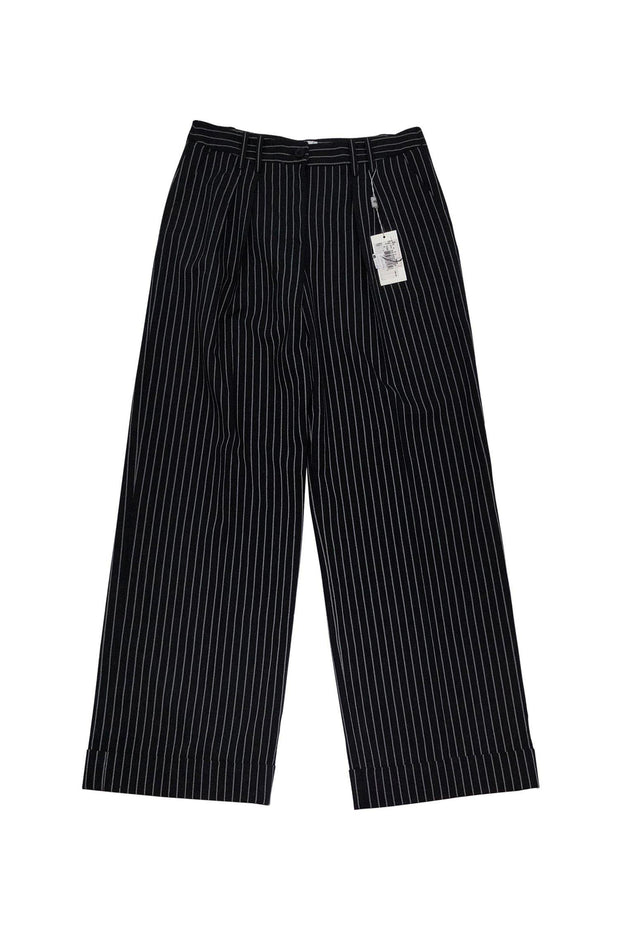 Current Boutique-Armani Collezioni - Grey Pinstripe Pants Sz 8