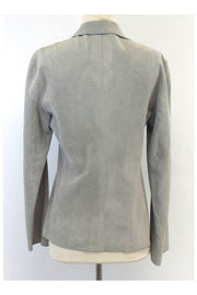 Current Boutique-Armani Collezioni - Grey Suede Jacket Sz 4