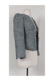 Current Boutique-Armani Collezioni - Grey Textured Jacket Sz 2