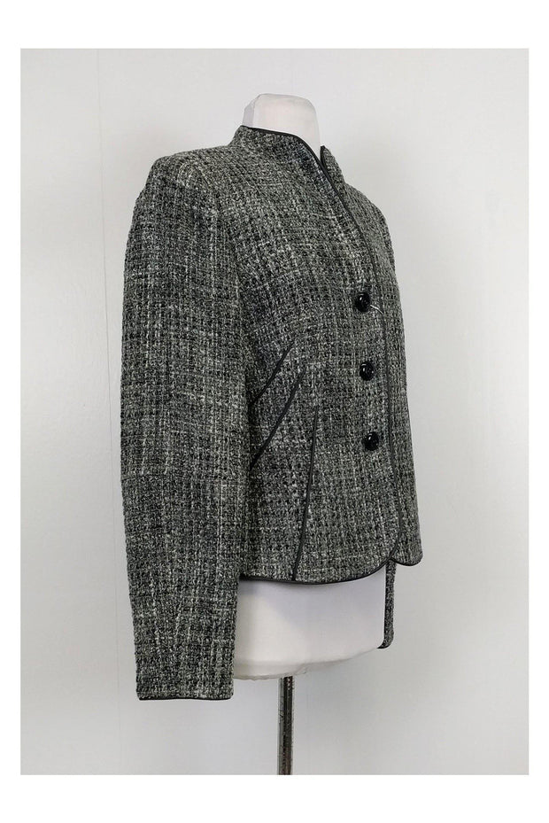 Current Boutique-Armani Collezioni - Grey Tweed Jacket Sz 12