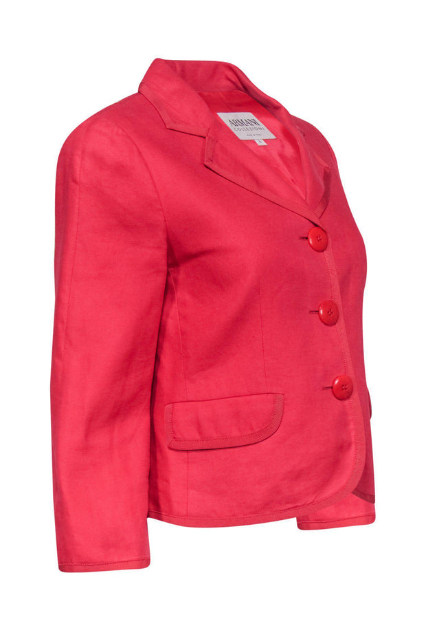 Current Boutique-Armani Collezioni - Hot Pink Blazer Sz 6