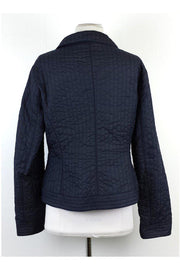 Current Boutique-Armani Collezioni - Navy Quilted Nylon Jacket Sz 8