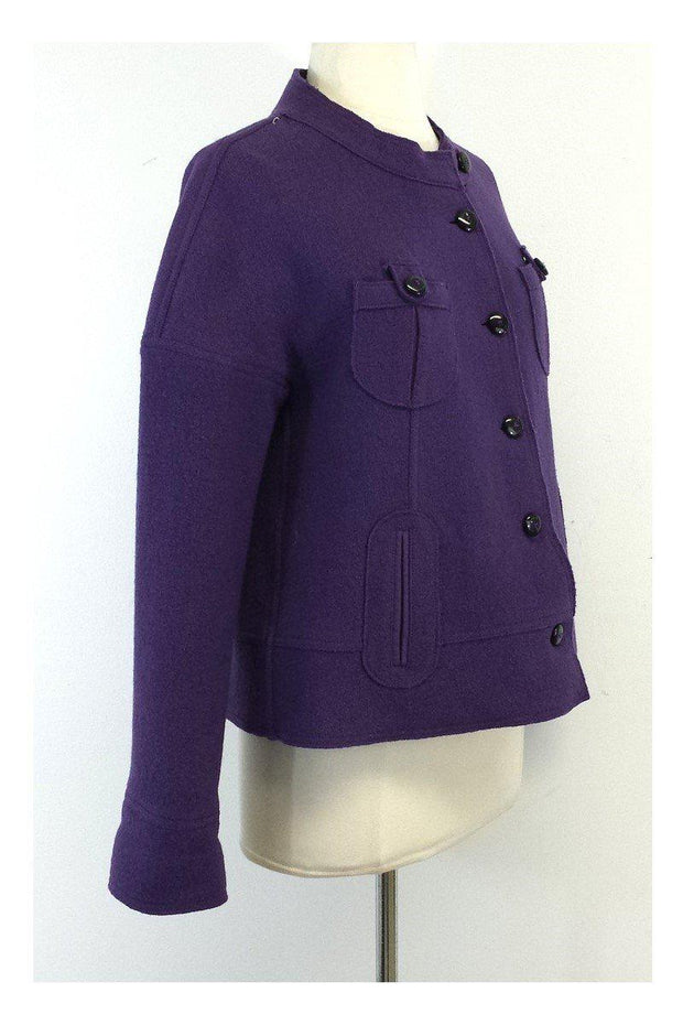 Current Boutique-Armani Collezioni - Purple Wool Jacket Sz 6