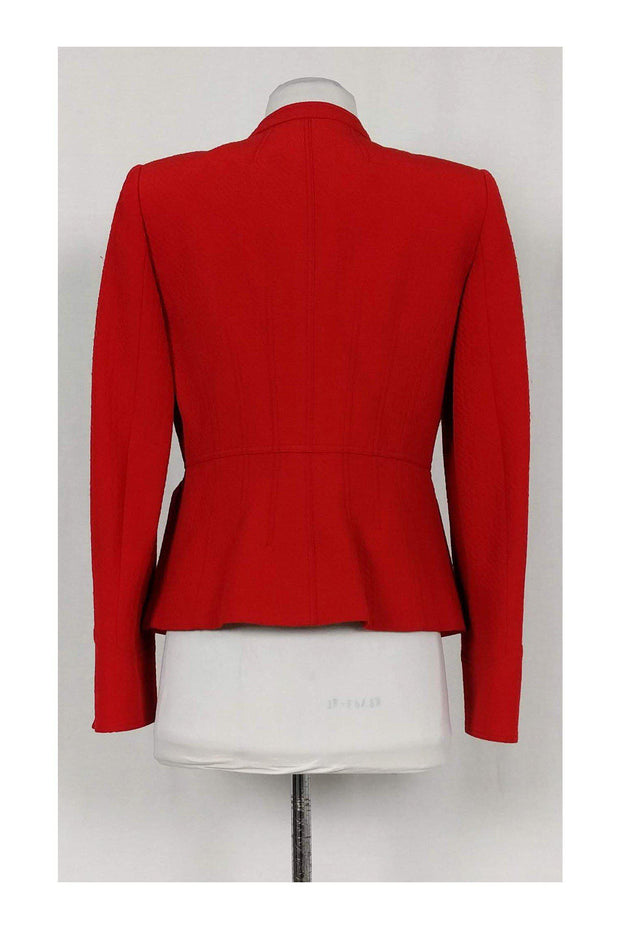 Current Boutique-Armani Collezioni - Red Textured Blazer Sz 6
