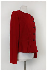 Current Boutique-Armani Collezioni - Red Wool Jacket Sz 14