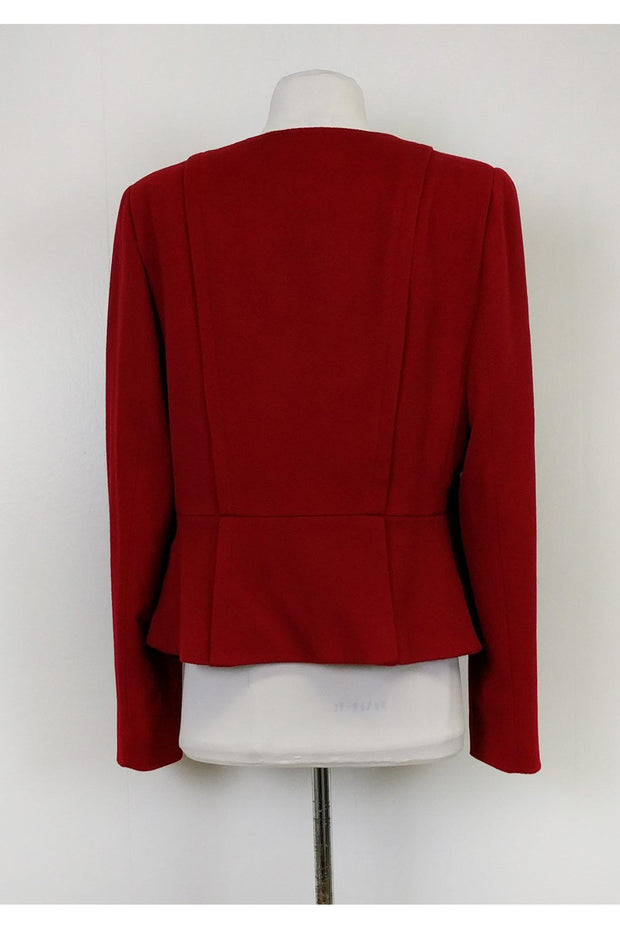 Current Boutique-Armani Collezioni - Red Wool Jacket Sz 14