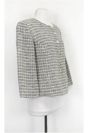Current Boutique-Armani Collezioni - White, Black, & Grey Jacket Sz 12