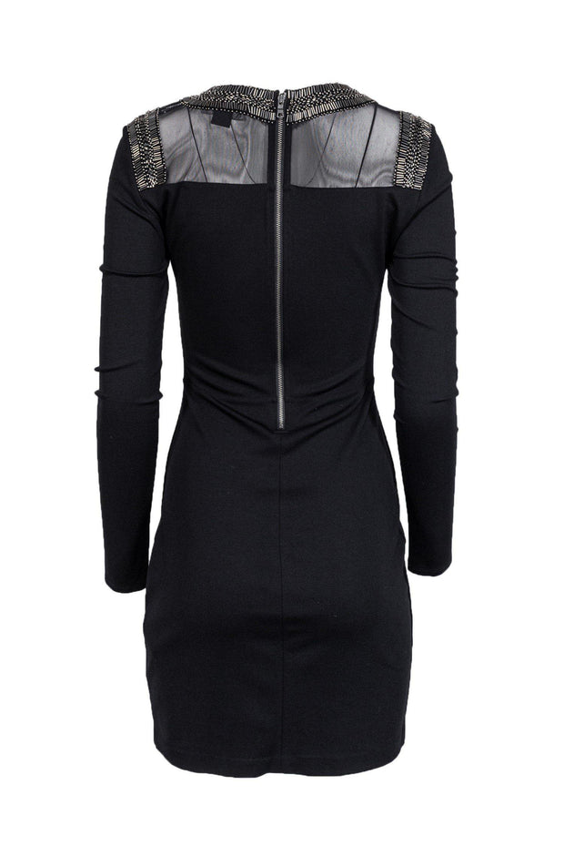 Current Boutique-Armani Exchange - Black Beaded Sheath Dress Sz M