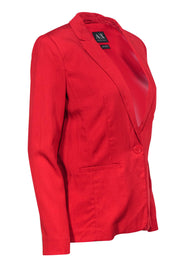 Current Boutique-Armani Exchange - Red Single Button Blazer Sz 4