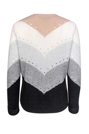 Current Boutique-Autumn Cashmere - Black & Grey Cashmere Sweater Sz S