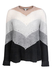 Current Boutique-Autumn Cashmere - Black & Grey Cashmere Sweater Sz S