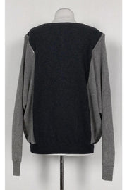 Current Boutique-Autumn Cashmere - Grey Color Blocked Sweater Sz L