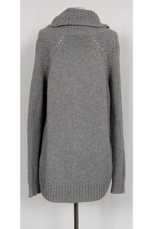 Current Boutique-Autumn Cashmere - Grey & Purple Turtleneck Sweater Sz S